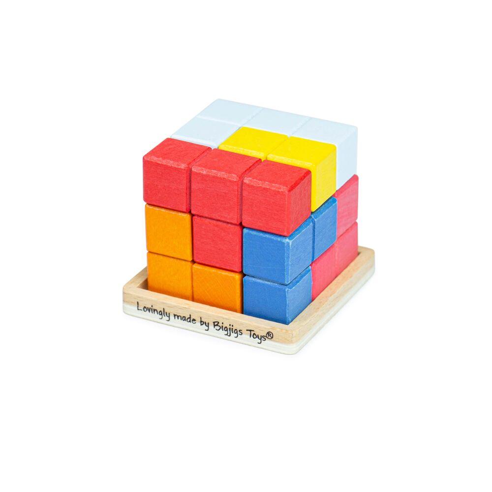 Joc de logica Cub 3D, + 3 ani, Big Jigs