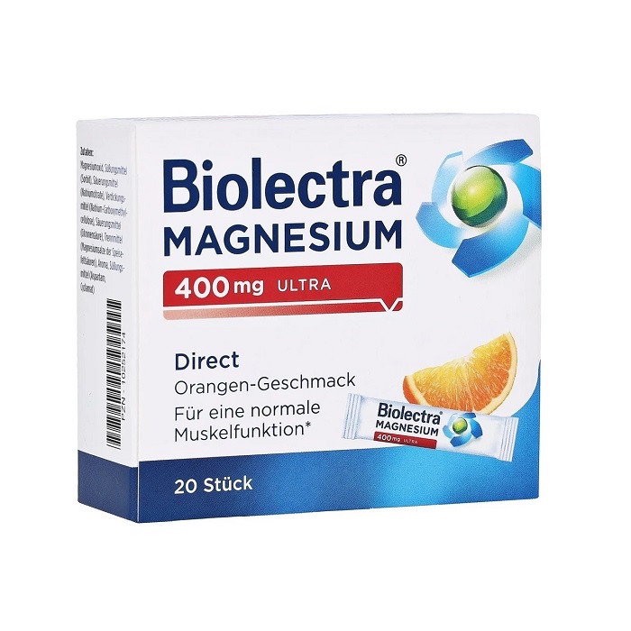 Biolectra Magnesium Direct Ultra, 400 mg, 20 plicuri, Arzneimittel