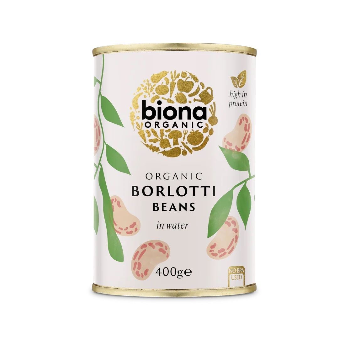 Fasole Borlotti Bio la conserva, 400 g, Biona