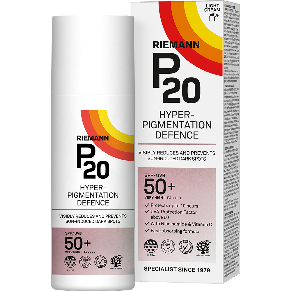 Crema de fata cu protectie solara SPF 50+ Hyperpigmentation Defence P20, 50 ml, Riemann