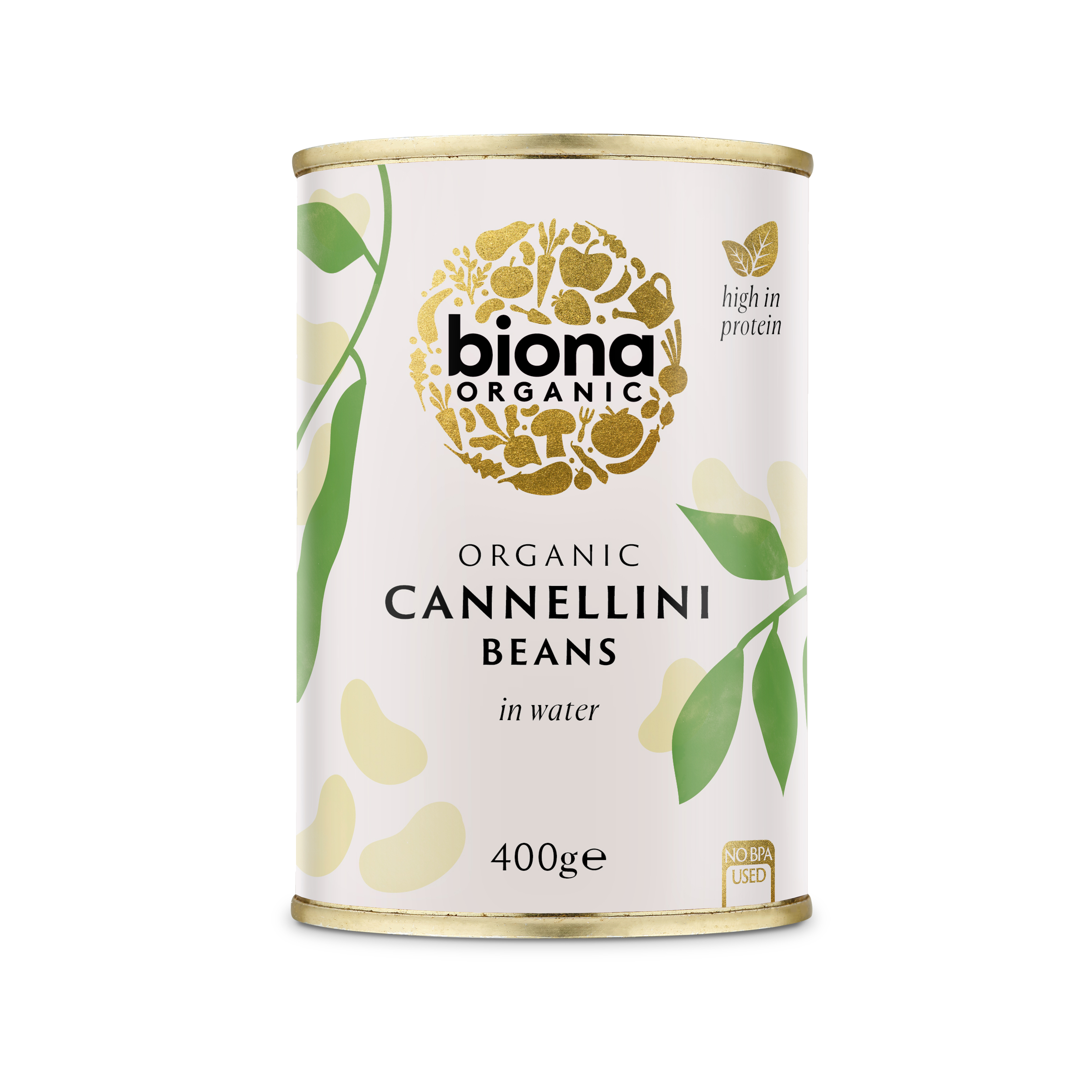 Fasole alba Cannellini la conserva, 400 g, Biona