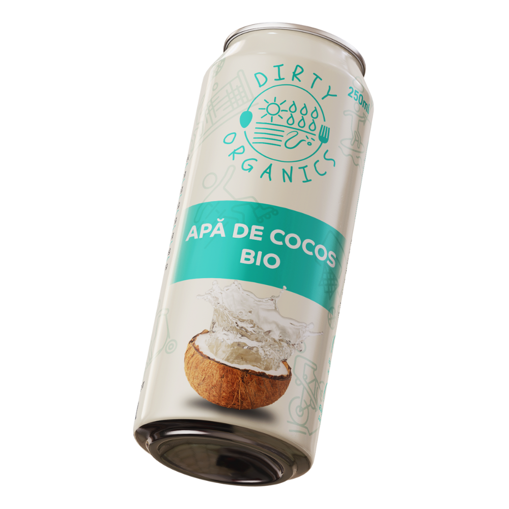 Apa de cocos Bio, 250 ml, Dirty Organix