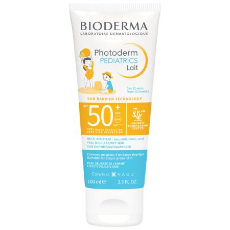 Lapte de corp cu protectie solara SPF 50+ pentru copii Photoderm Pediatrics, 100 ml, Bioderma