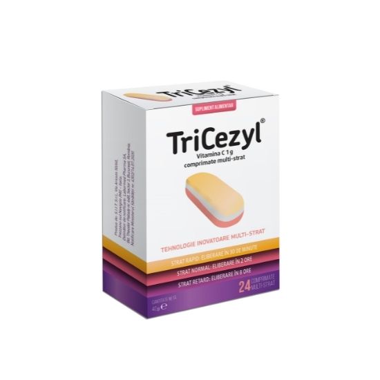 Tricezyl multi-strat, 24 comprimate, Labormed