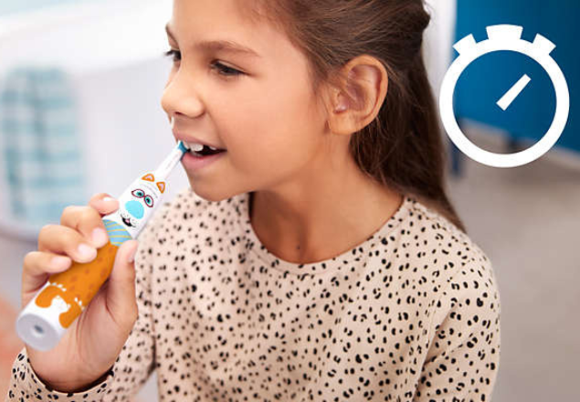 Periuta de dinti electrica pentru copii Sonicare For Kids, HX3601/01, Design a Pet Edition, Philips