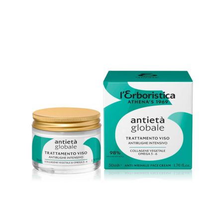Crema Antirid cu colagen vegetal, Omega 3 si Omega 6, 50 ml, L'Erboristica