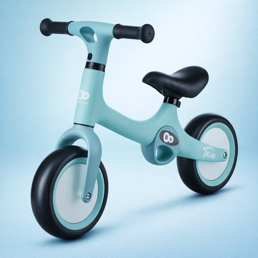 Bicicleta de echilibru Tove Summer Mint Kinderkraft pentru copii de la 18 luni
