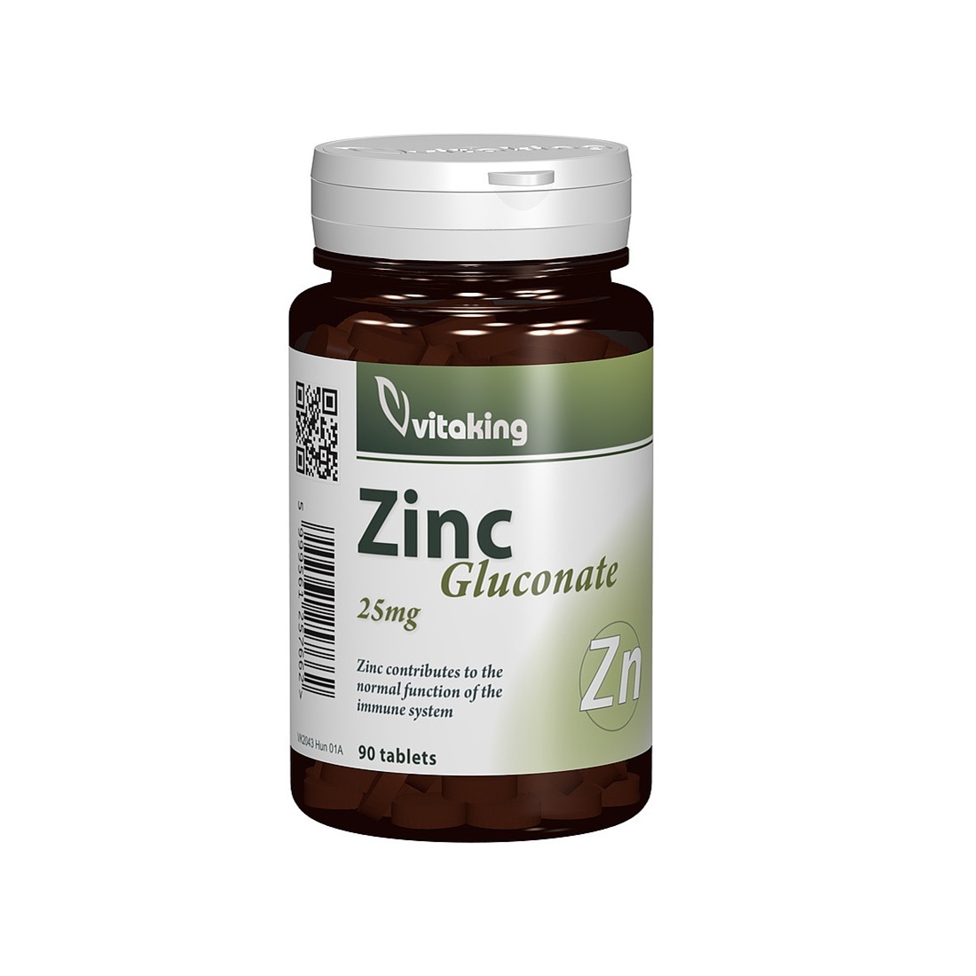 Zinc gluconate, 90 comprimate, Vitaking