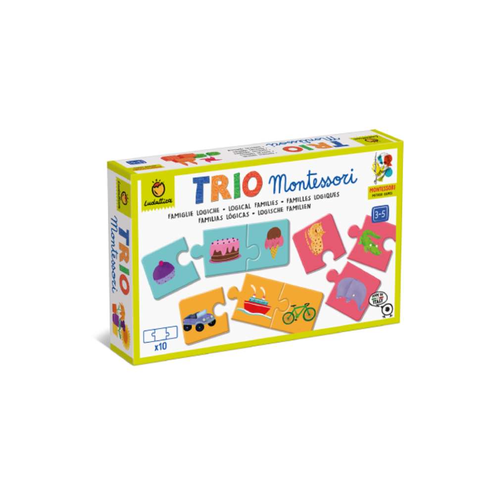 Joc de logica Trio Montessori - Asocieri, 3-5 ani