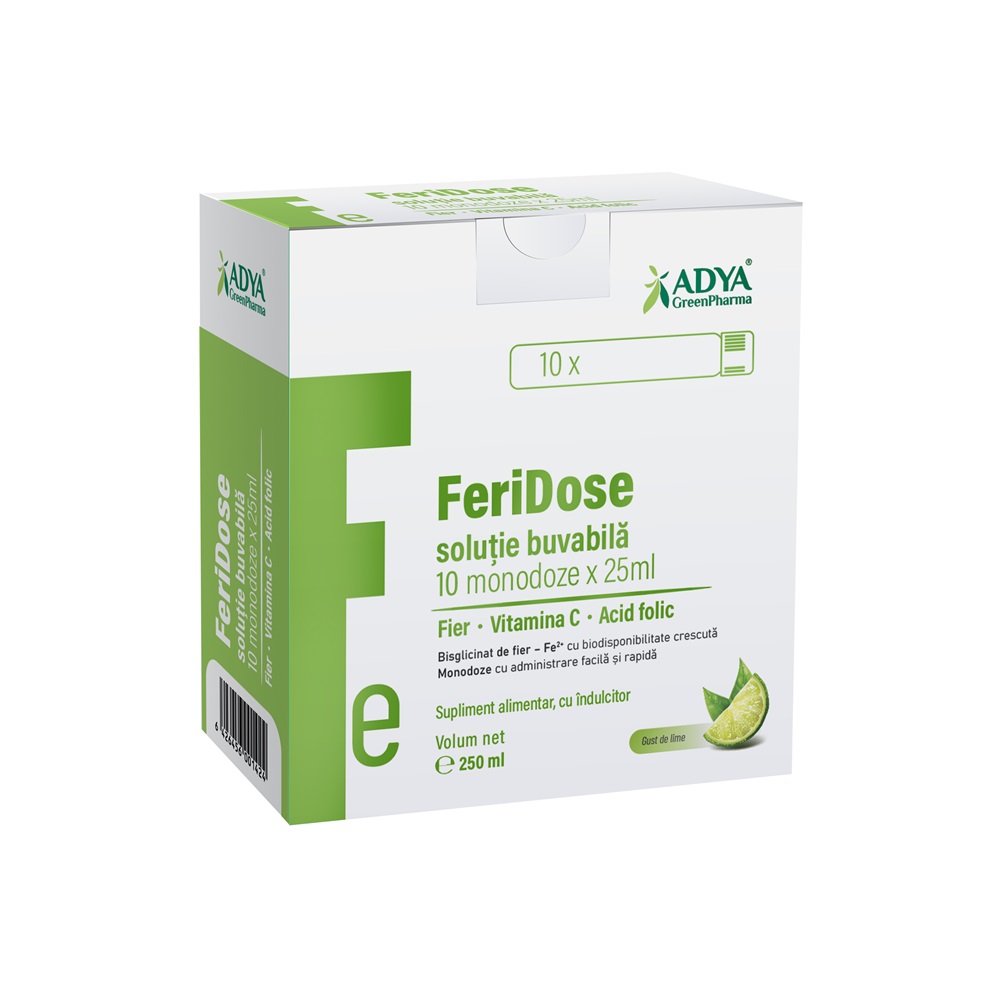 FeriDose solutie buvabila, 10 monodoze x 25 ml, Adya Green Pharma