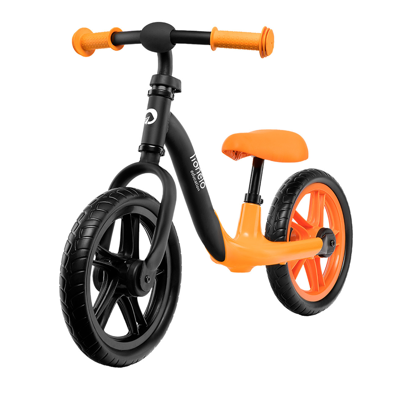 Bicicleta fara pedale Alex cu roti din spuma EVA, 3+ ani, Orange, Lionelo