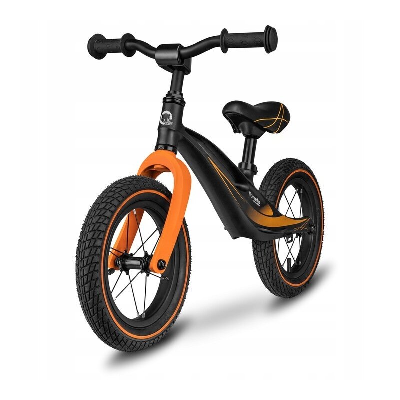 Bicicleta fara pedale Bart Air cu roti gonflabile, 2+ ani, Black, Lionelo