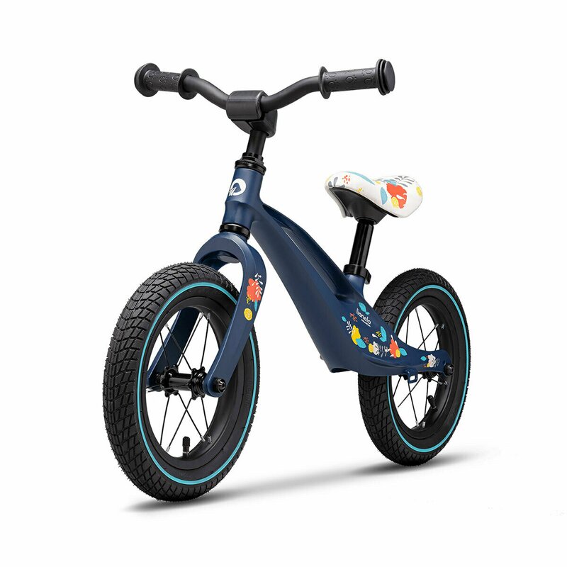 Bicicleta fara pedale Bart Air cu roti gonflabile, 2+ ani, Blue Navy, Lionelo