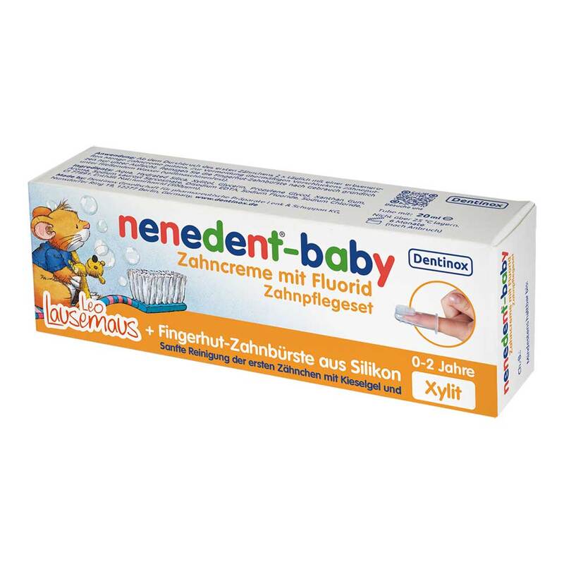 Pasta de dinti cu fluor pentru bebelusi, 0-2 ani, 20 ml, Nenedent