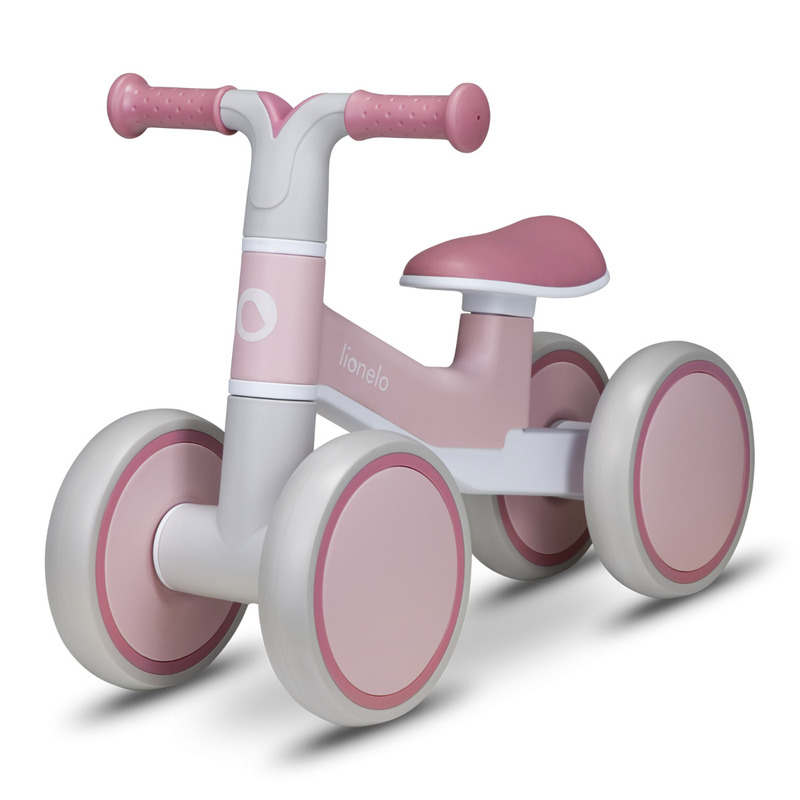 Bicicleta cu 4 roti Villy fara pedale, 12 - 36 luni, Pink Rose, Lionelo