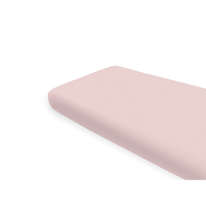Cearceaf din bumbac cu elastic pentru patut Royal, Powder Pink, 160x80 cm, MimiNu