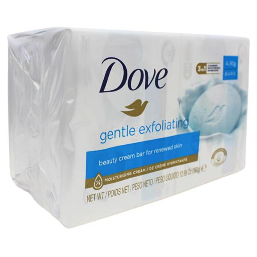 Spaun Crema Gentle Exfoliating, 4 x 90 g, Dove