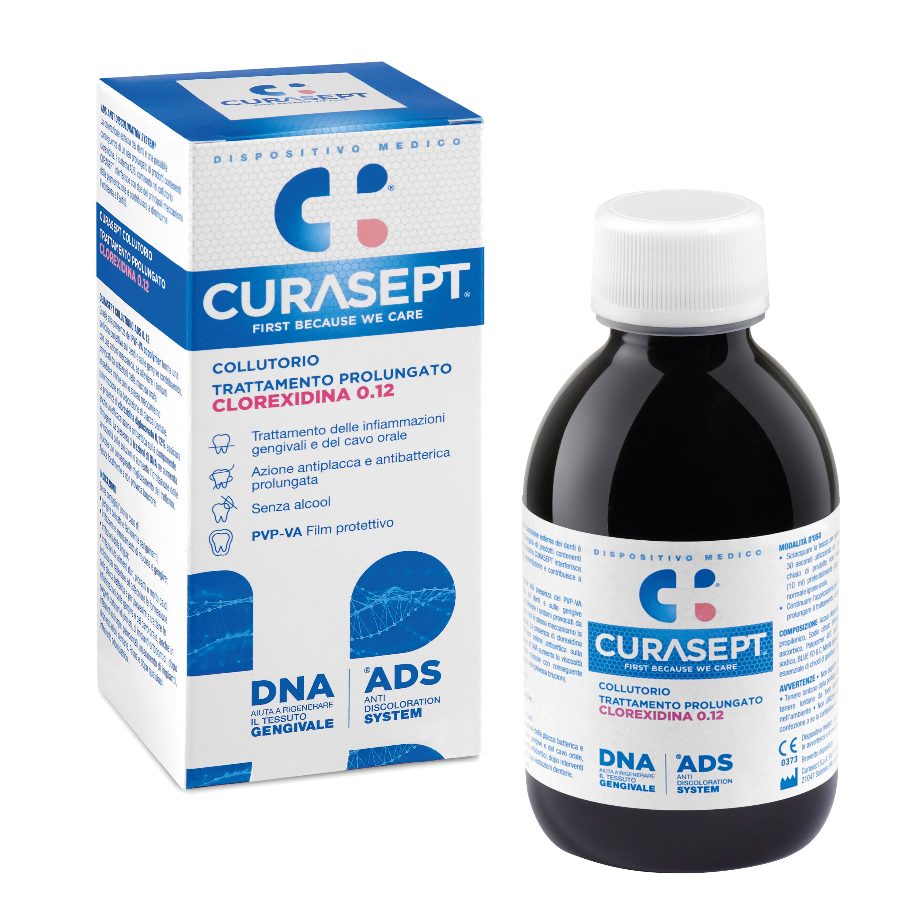 Apa de gura ADS DNA cu 0.12% clorhexidina, 200 ml, Curasept
