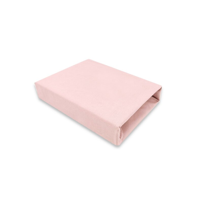 Cearceaf cu elastic pentru leagan sau patut co-sleeper Royal, Powder Pink, 90x40 cm, MimiNu