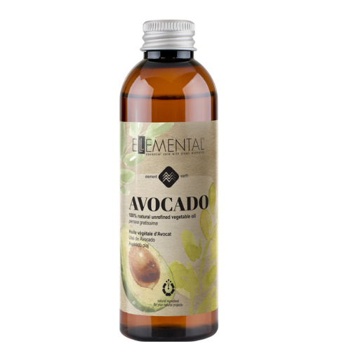 Ulei Bio de avocado crud, 100 ml, Ellemental