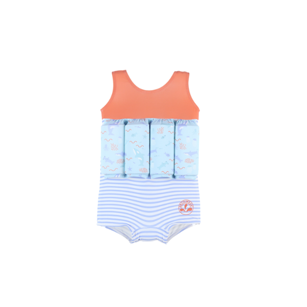 Costum de inot flotabil pentru copii Cocon Boy S24, 12 luni, Archimede