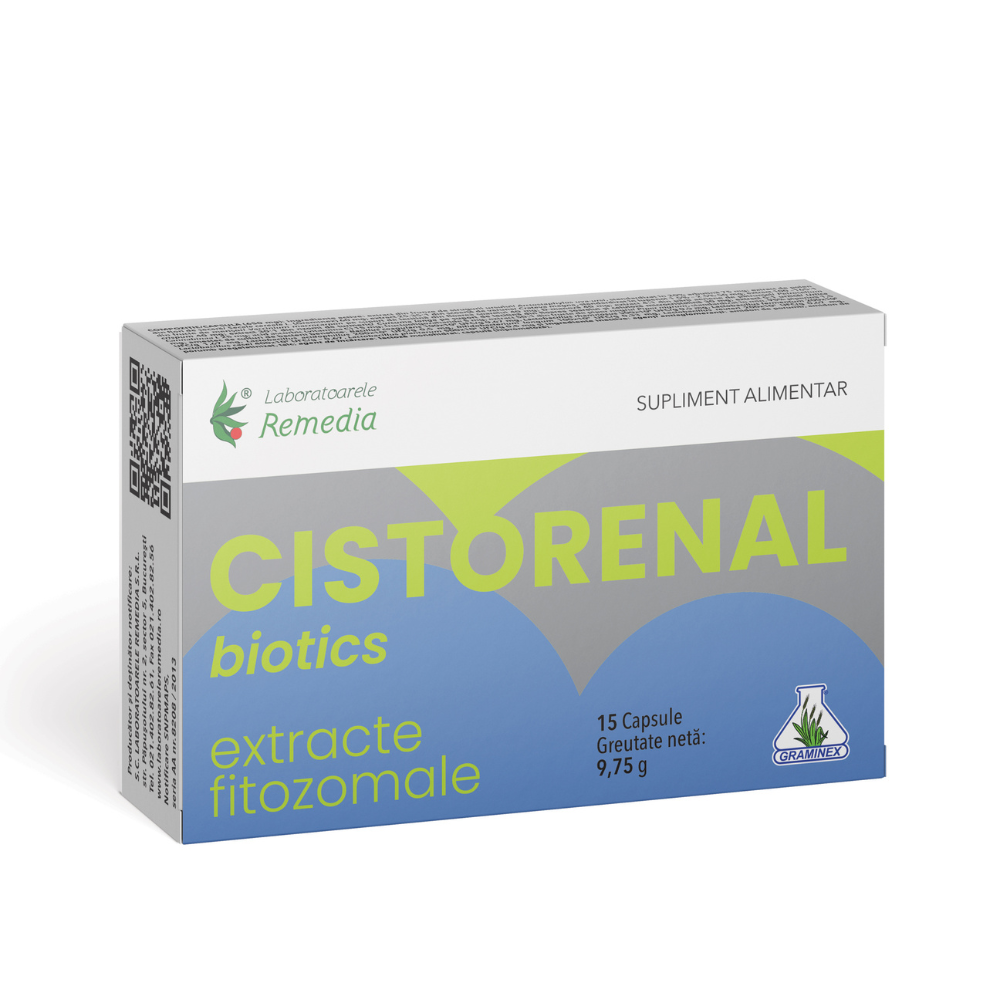 Cistorenal Biotics, 15 capsule, Laboratoarele Remedia