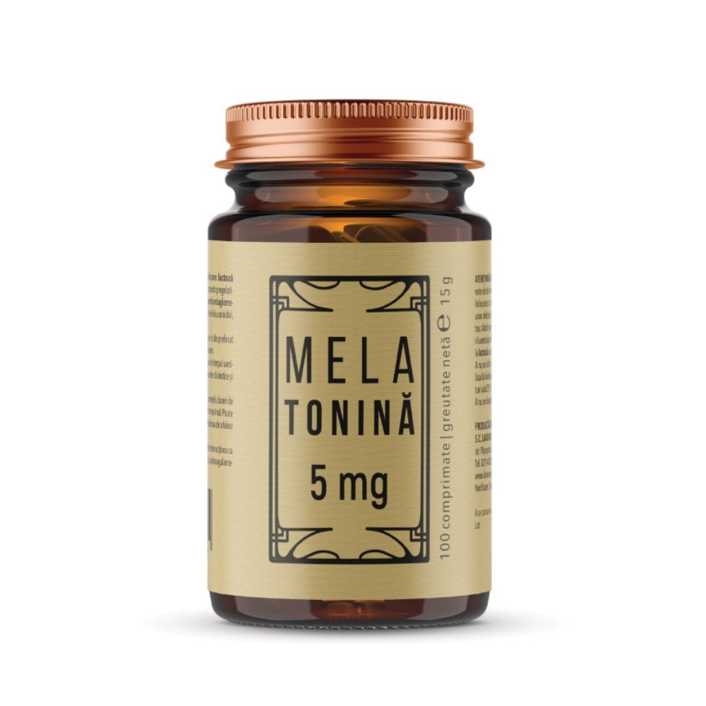 Melatonina, 5 mg, 100 comprimate, Laboratoarele Remedia