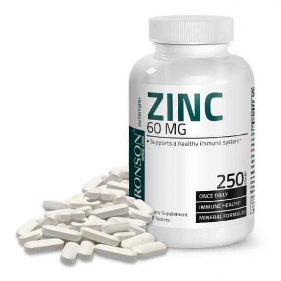 Zinc Gluconat 60 mg, 250 tablete, Bronson 
