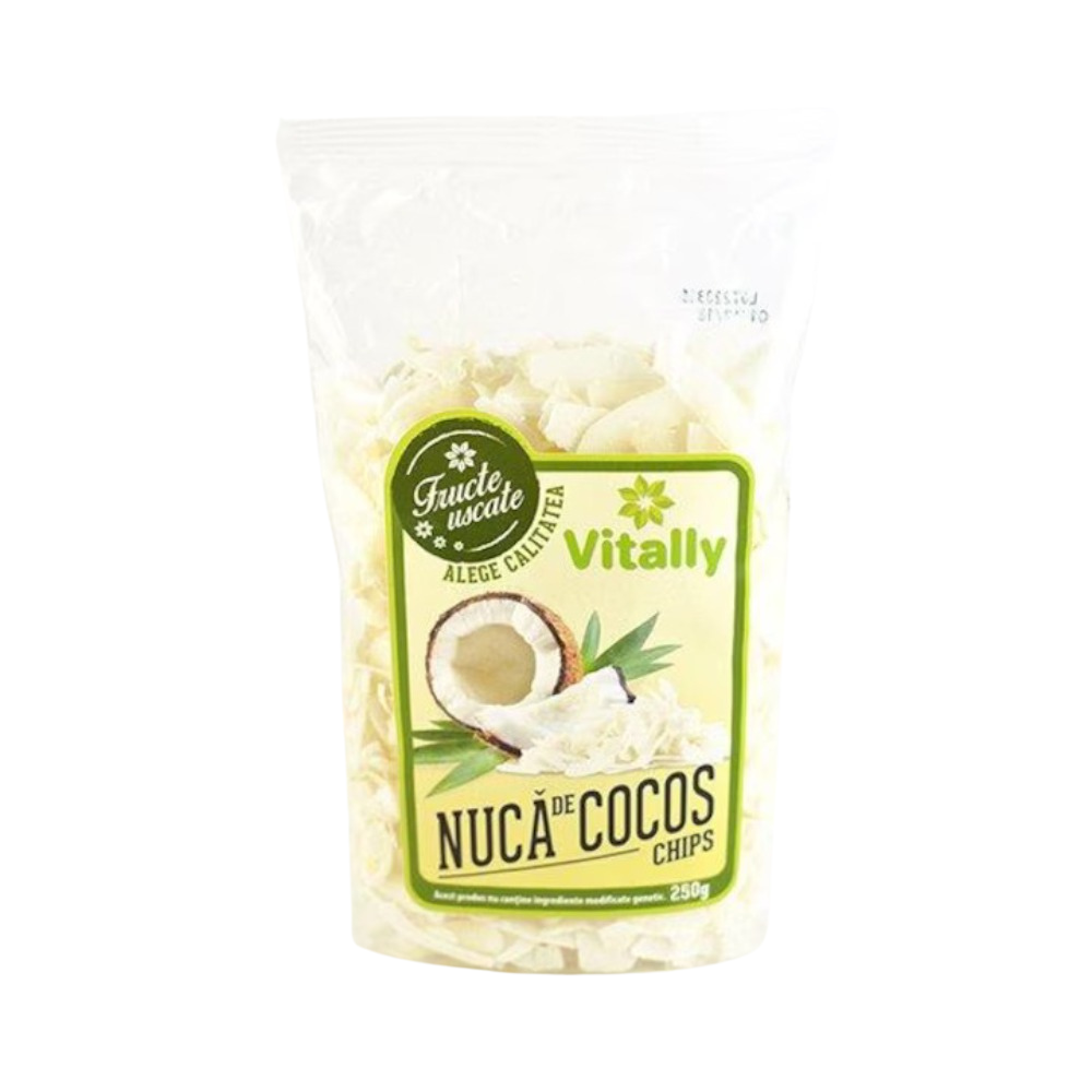 Nuca de cocos chips, 250 g, Vitally