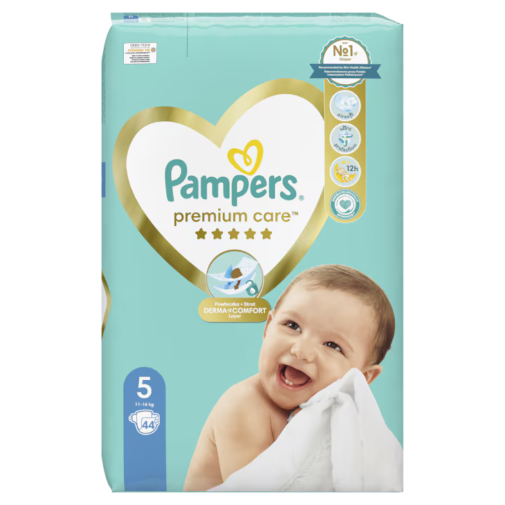 Pampers Premium Care, Nr. 5, 11-15 kg, 44 bux, Pampers