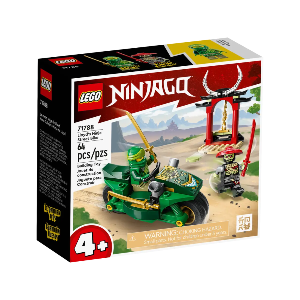 Motocicleta de strada Ninja a lui Lloyd NinjaGo, 4+ ani, Lego