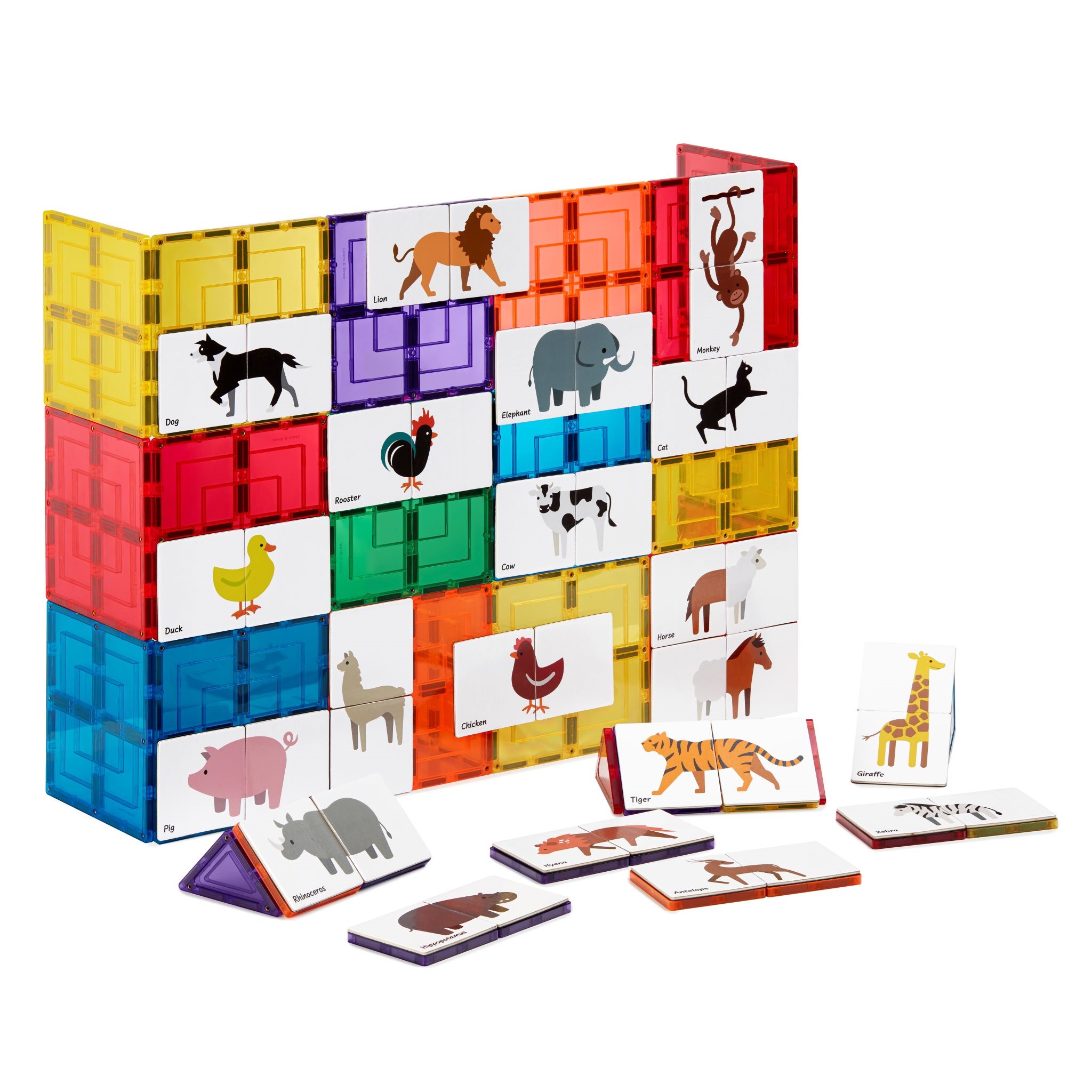 Puzzle magnetic cu animale Duo Puzzle Pack, +3 ani, 40 piese, Learn & Grow
