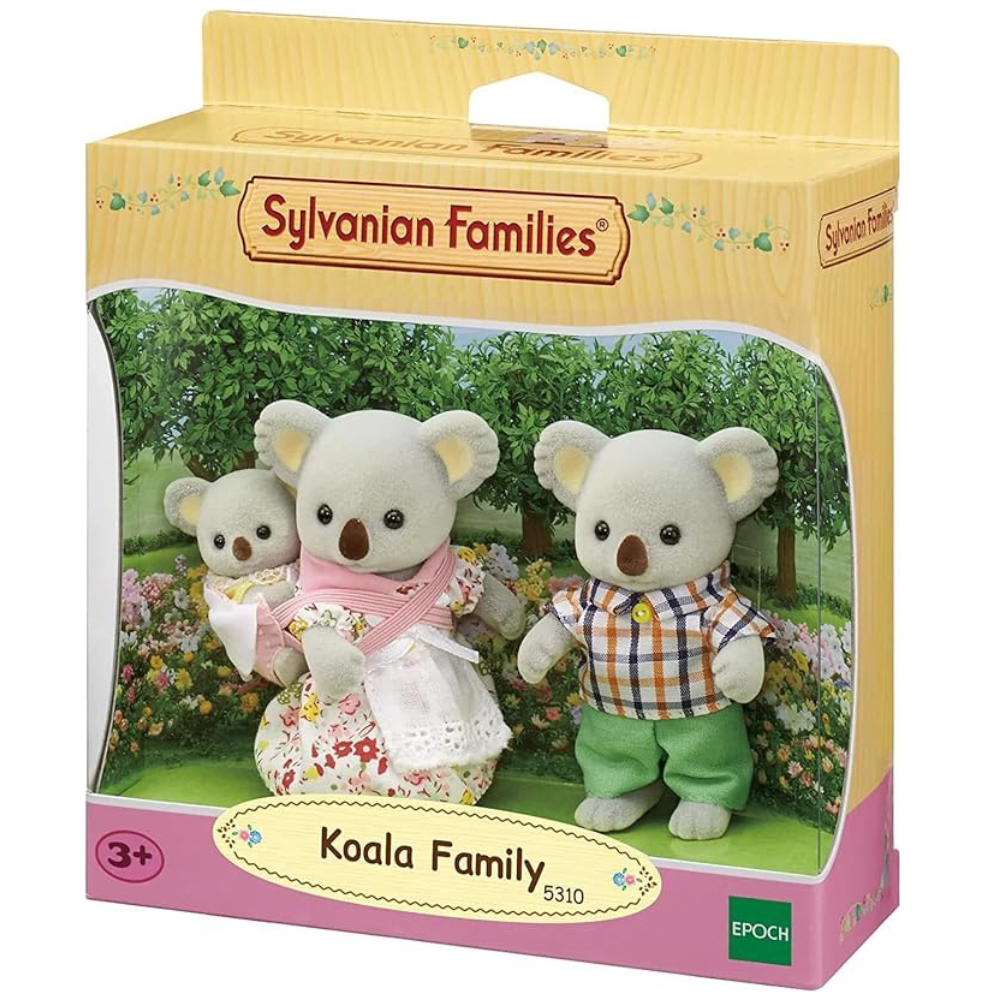 Set 3 figurine Familia Ursuletilor Koala Sylvanian Families, +3 ani, Epoch