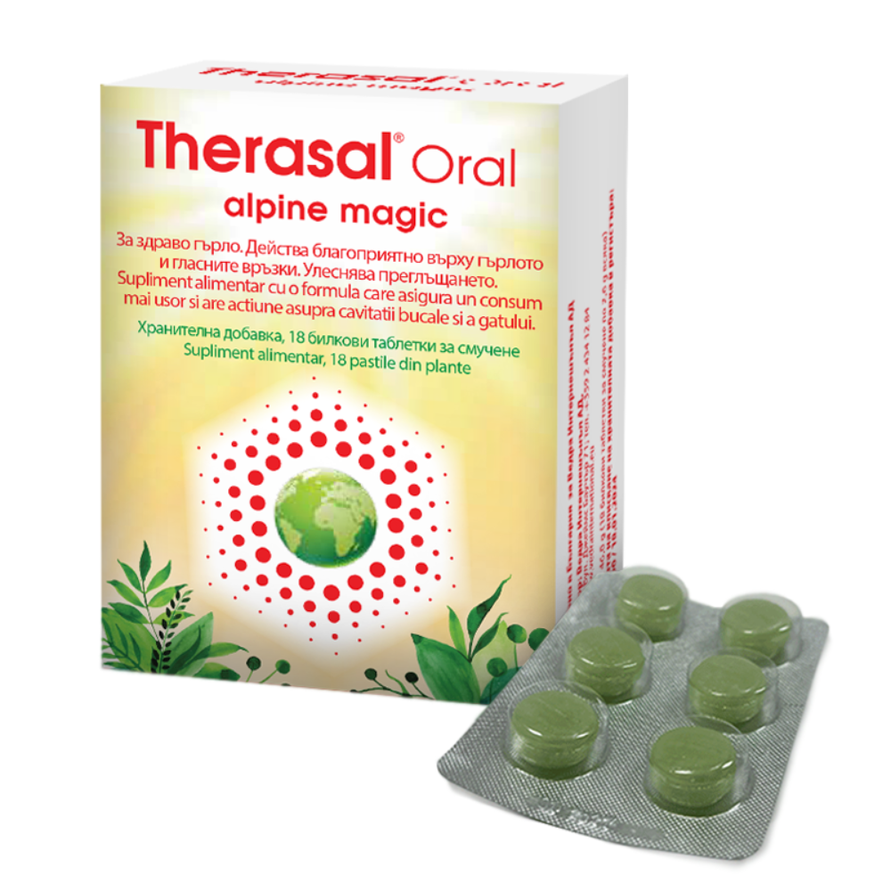 Therasal Oral Alpine, 18 comprimate, Vedra