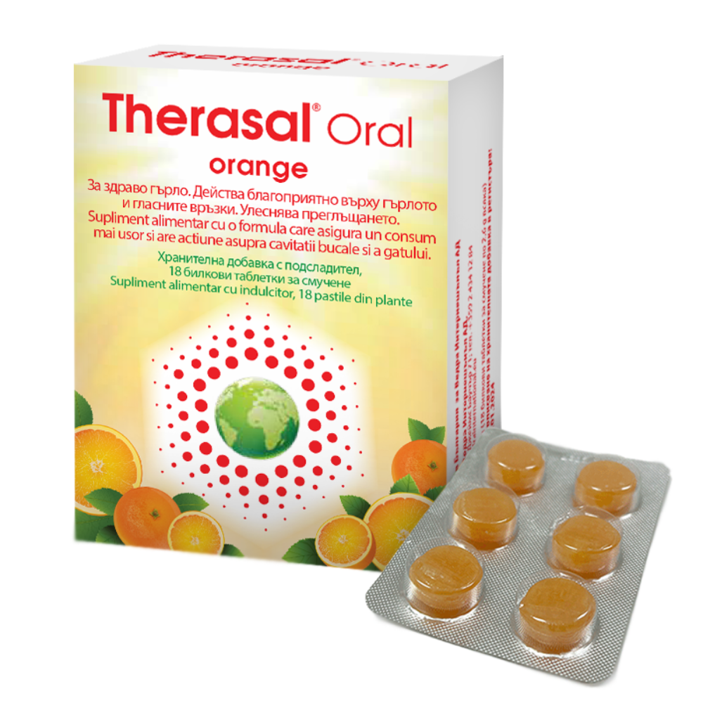 Therasal Oral Orange, 18 comprimate, Vedra