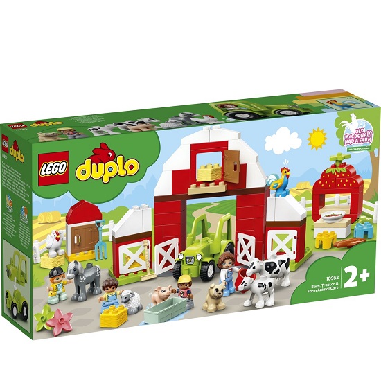 Hambar pentru ingrijirea animalelor si tractor Lego Duplo, +2 ani, 10952, Lego