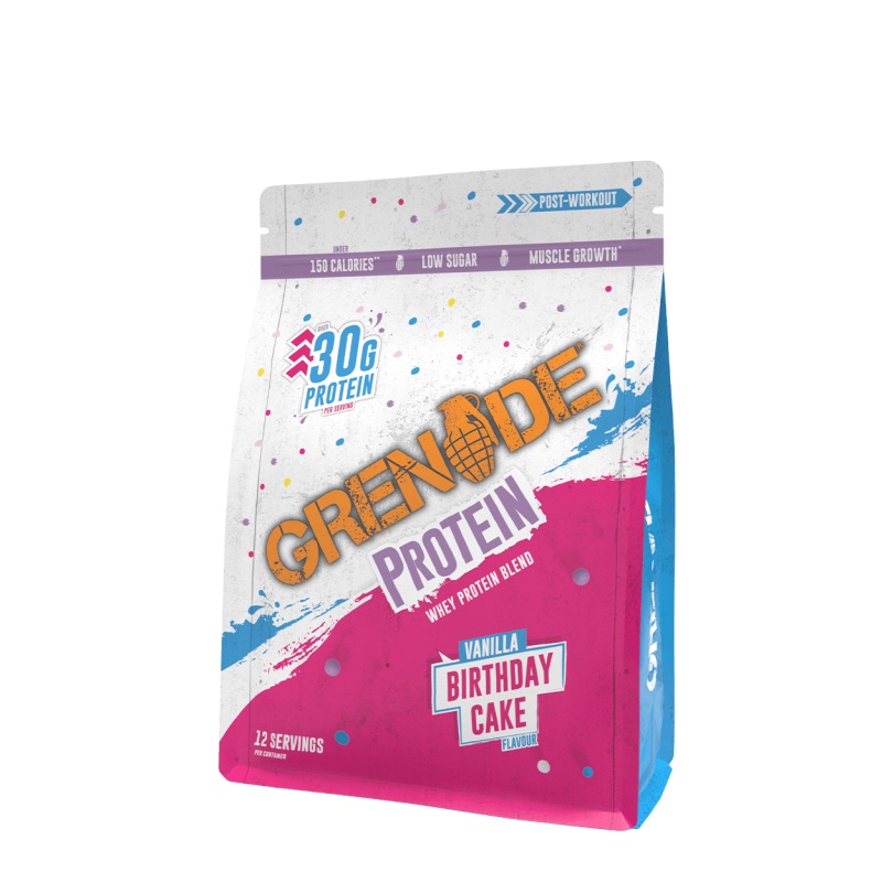Proteine din zer Powder Birthday Cake, 480 g, Grenade