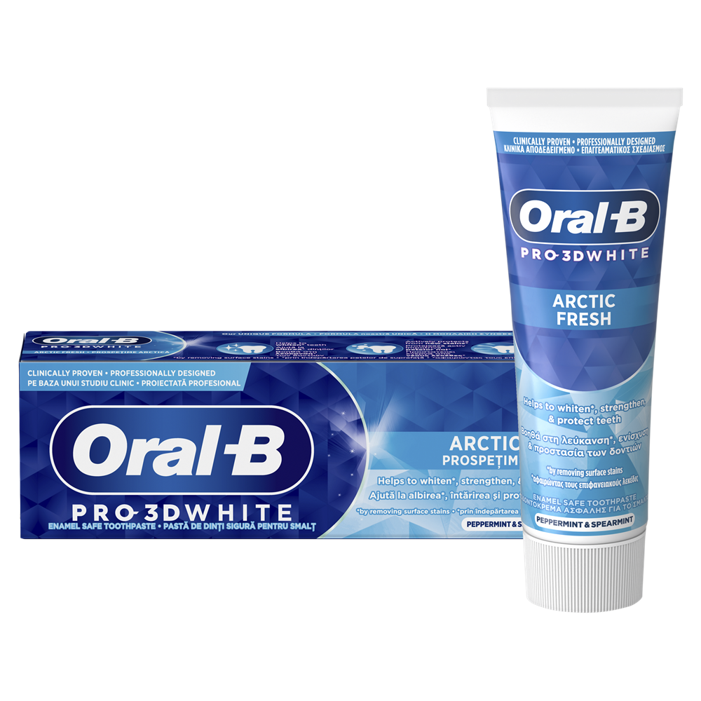 Pasta de dinti Pro 3D White Arctic Fresh, 75 ml, Oral-B