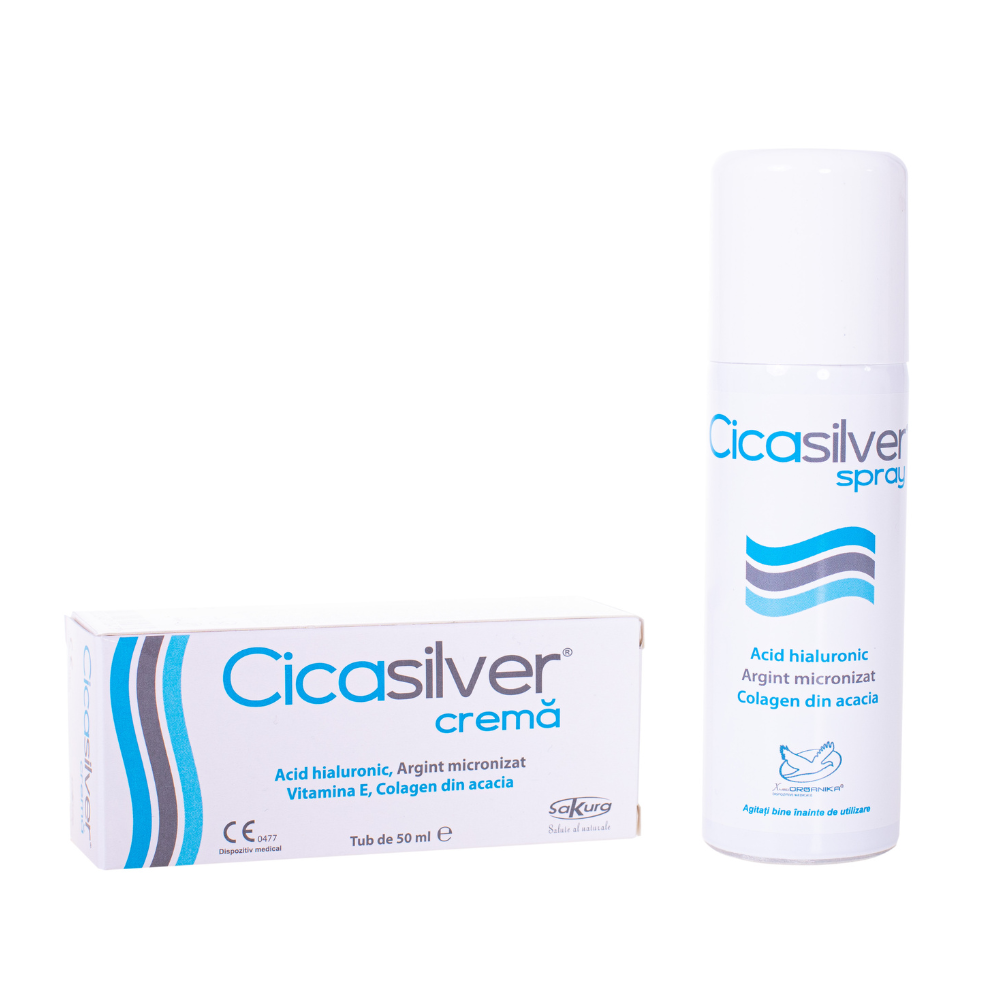 CicaSilver spray cicatrizant, 125 ml, Sakura Italia