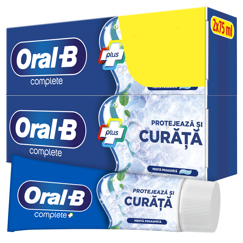 Pasta de dinti Complete Protect & Clean, 2x75 ml, Oral-B