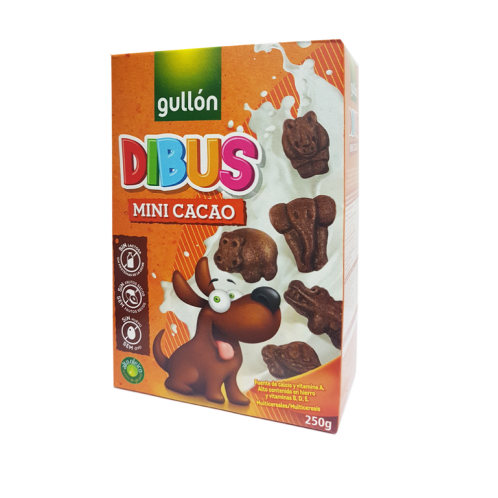 Biscuiti cu cacao Dibus, 250 g, Gullon