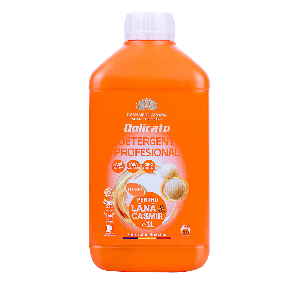 Detergent profesional pentru rufe delicate, 1 litru, Cashmere Aroma