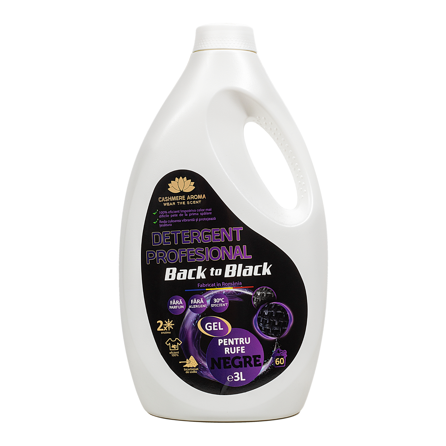 Detergent profesional pentrur rufe negre Back to Black, 3 litri, Cashmere Aroma