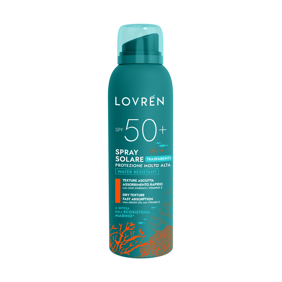 Spray de corp cu protectie solara SPF50+, 150 ml, Lovren