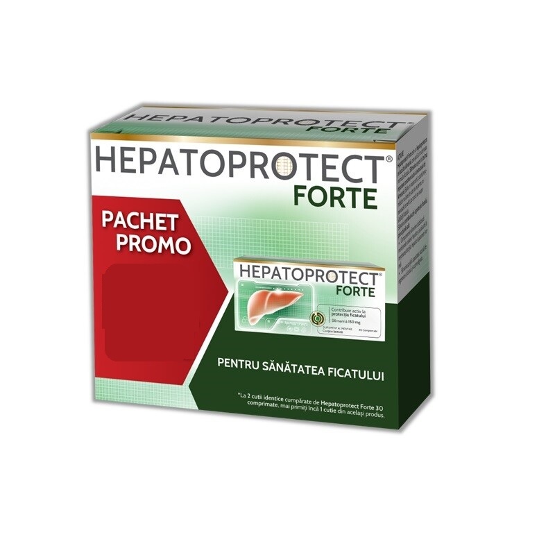 Hepatoprotect forte Pachet Promo  2+1, 3x30 comprimate, Biofarm