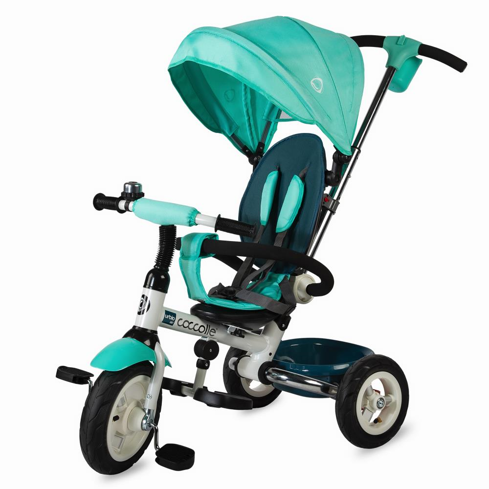 Tricicleta pliabila multifuctionala pentru copii Urbio Air, Verde, Coccolle