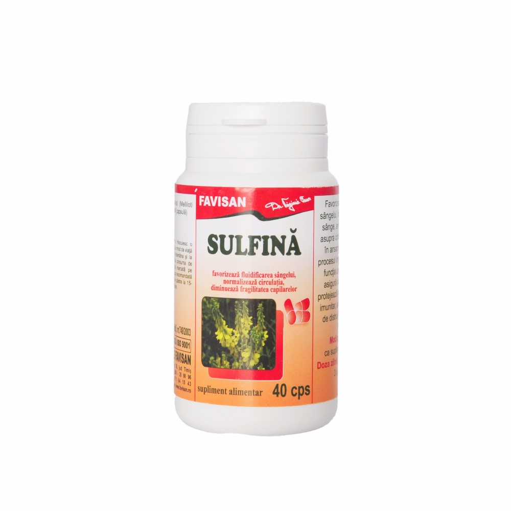 Sulfina, 40 capsule, Favisan