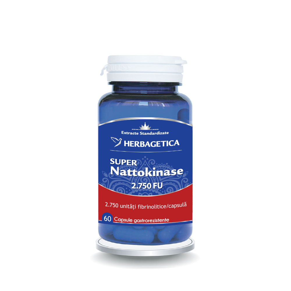 Super Nattokinase, 60 capsule, Herbagetica