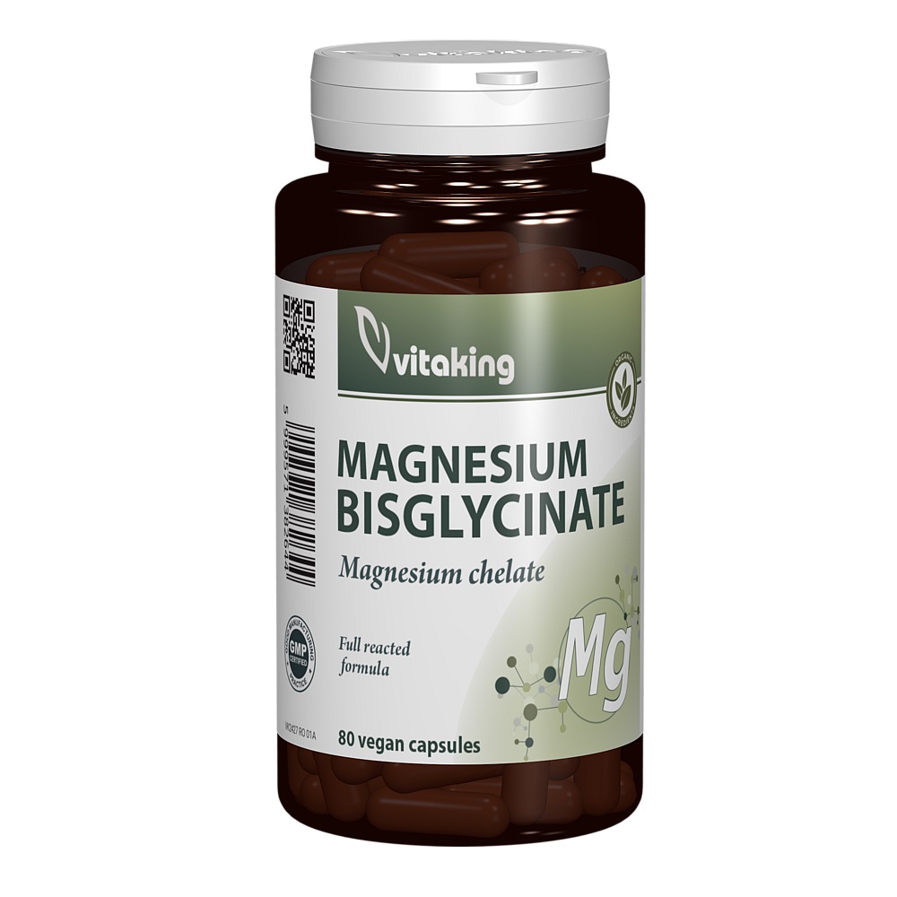 Magneziu Bisglicinat, 80 capsule, Vitaking