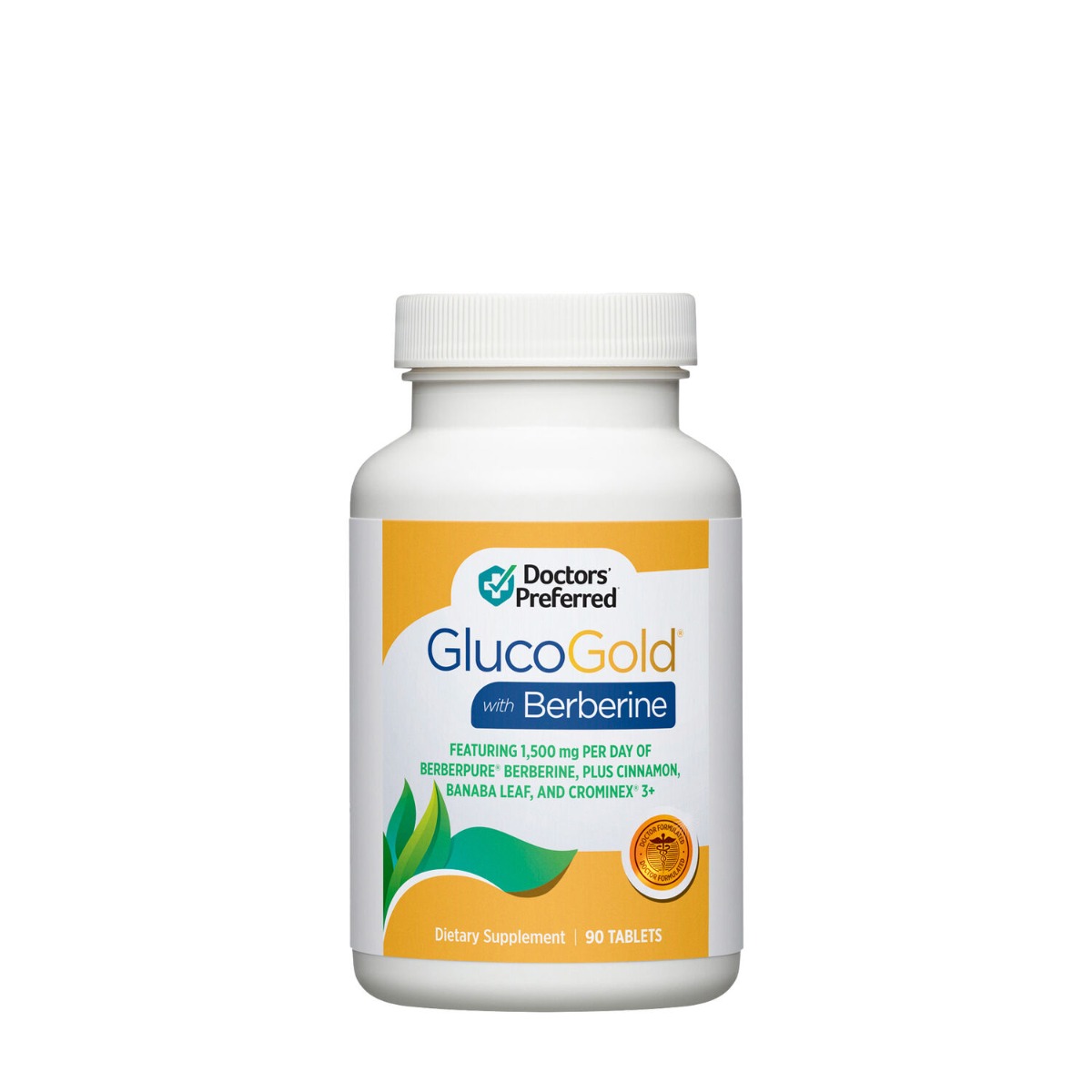 GlucoGold cu Berberina Doctor’s Preferred, 90 tablete, GNC
